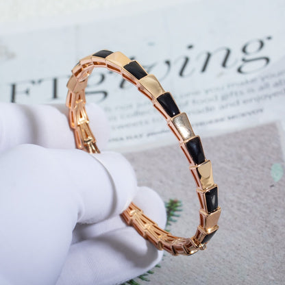 [Triumph Jewelry]SERPENTI BRACELET PINK GOLD ONYX