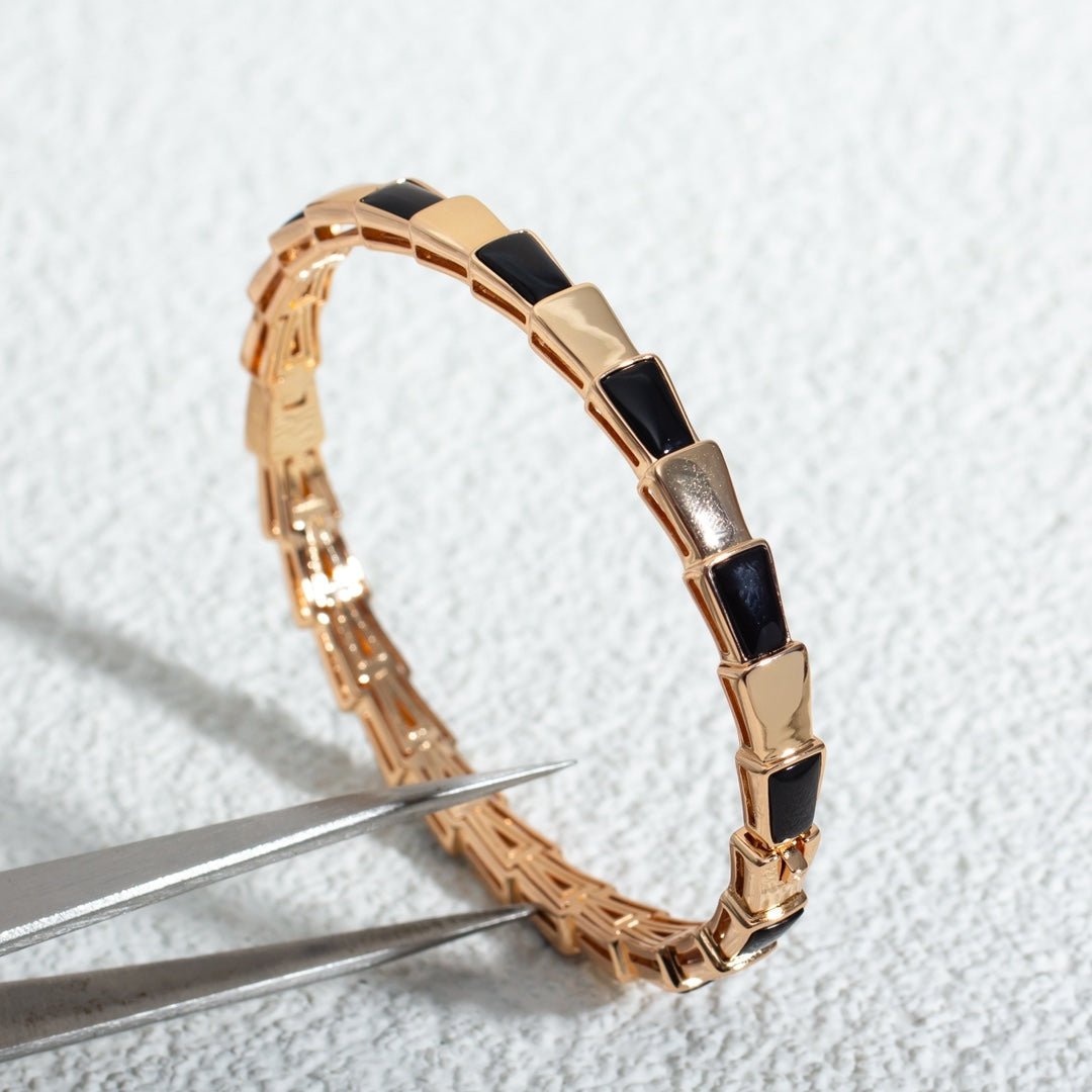 [Triumph Jewelry]SERPENTI BRACELET PINK GOLD ONYX
