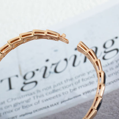 [Triumph Jewelry]SERPENTI BRACELET PINK GOLD ONYX