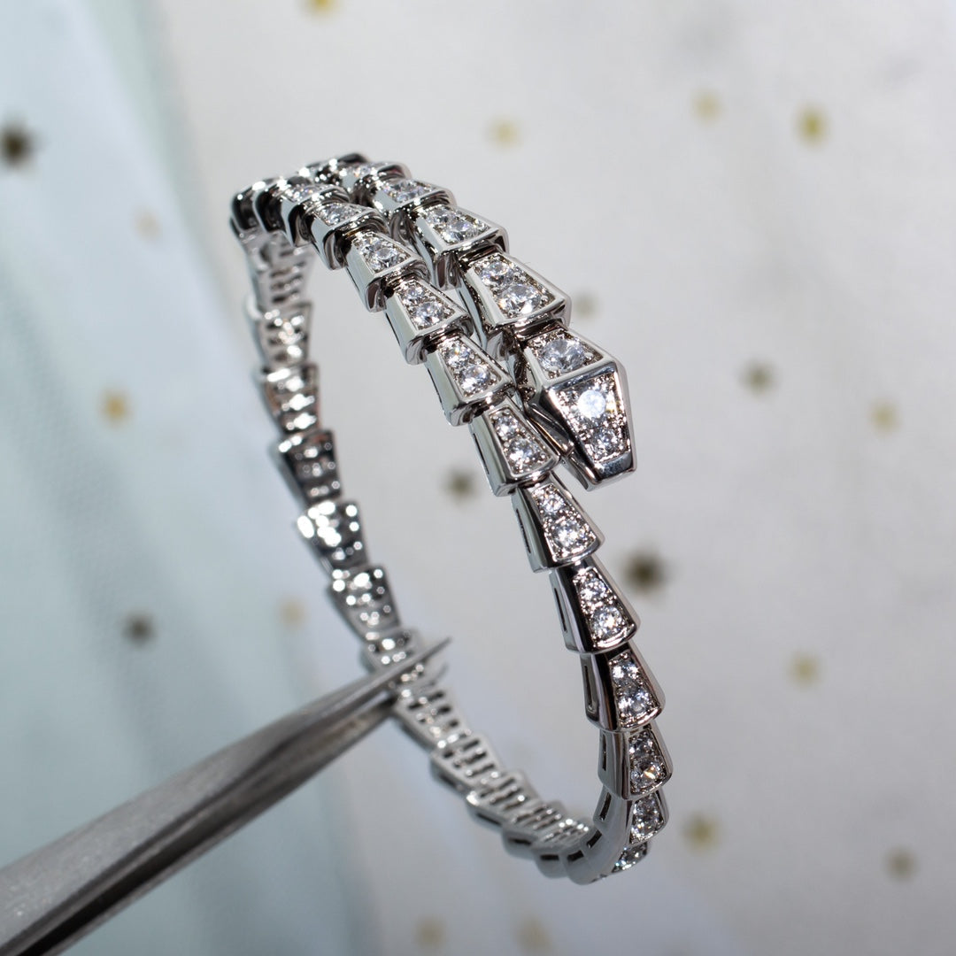 [Triumph Jewelry]SERPENTI BRACELET 6MM SILVER DIAMOND