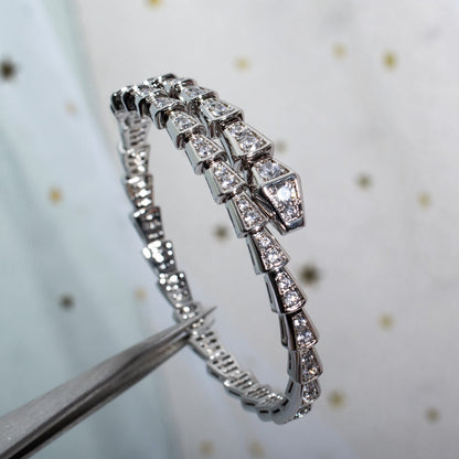 [Triumph Jewelry]SERPENTI BRACELET 6MM SILVER DIAMOND
