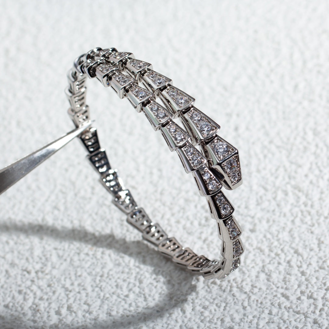[Triumph Jewelry]SERPENTI BRACELET 6MM SILVER DIAMOND