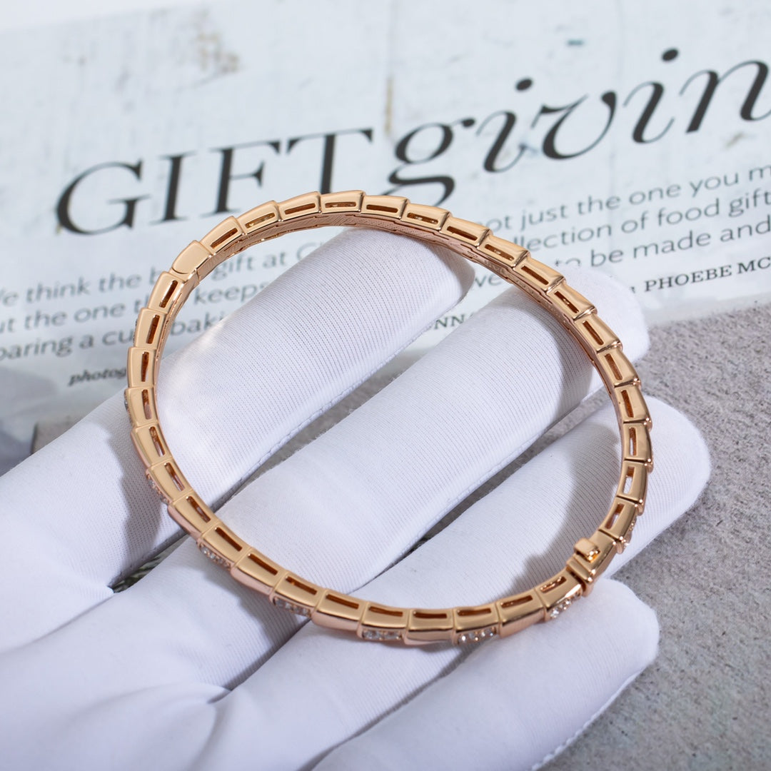 [Triumph Jewelry]SERPENTI SMALL BRACELET PINK GOLD DIAMOND