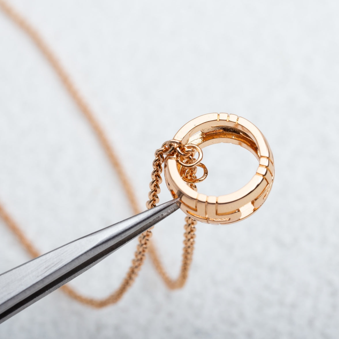 [Triumph Jewelry]PARENTESI NECKLACE PINK GOLD