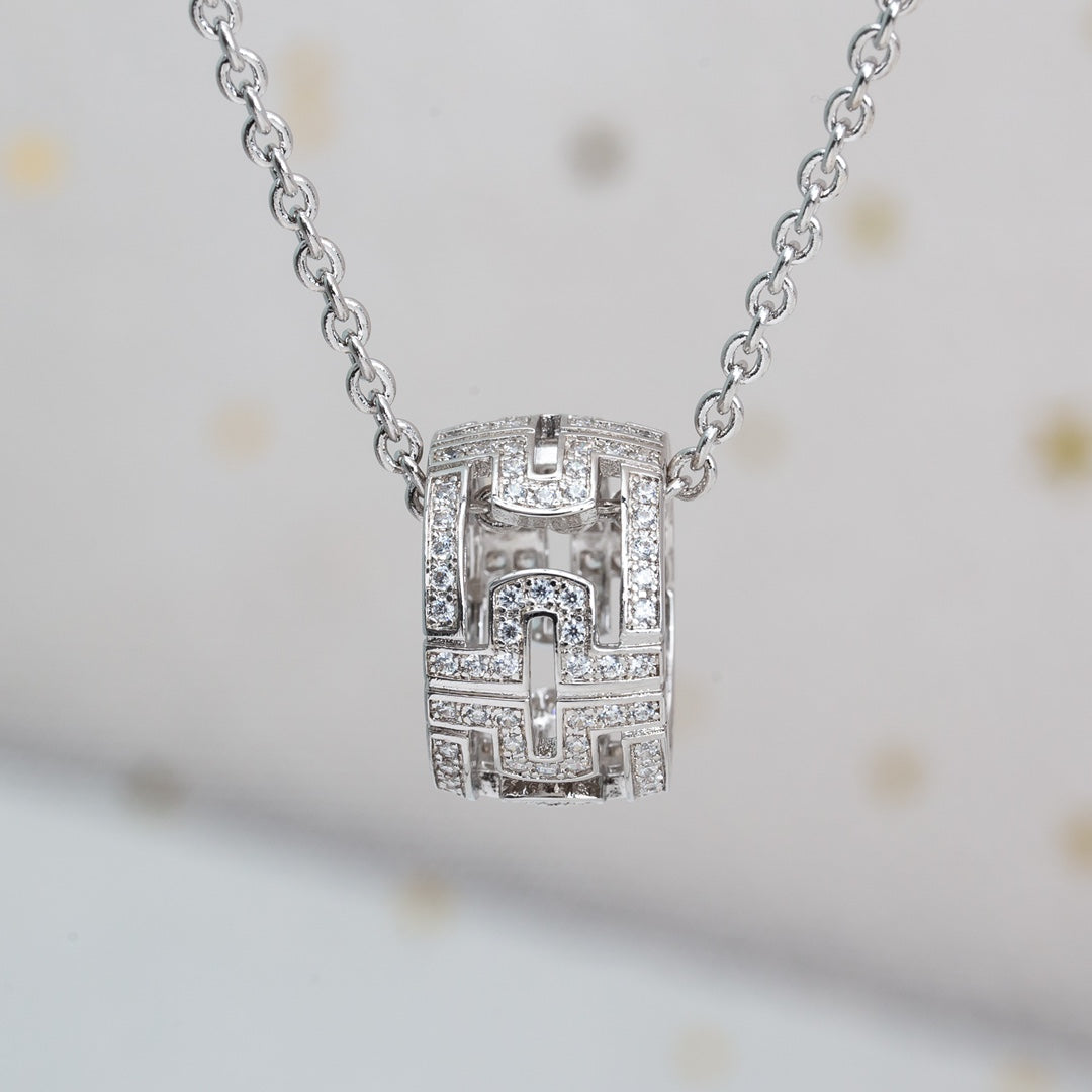 [Triumph Jewelry]PARENTESI NECKLACE SILVER DIAMOND