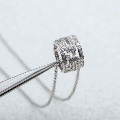 [Triumph Jewelry]PARENTESI NECKLACE SILVER DIAMOND
