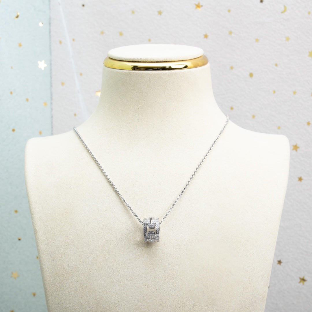 [Triumph Jewelry]PARENTESI NECKLACE SILVER DIAMOND