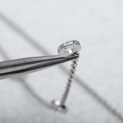 [Triumph Jewelry]PARENTESI NECKLACE SILVER DIAMOND