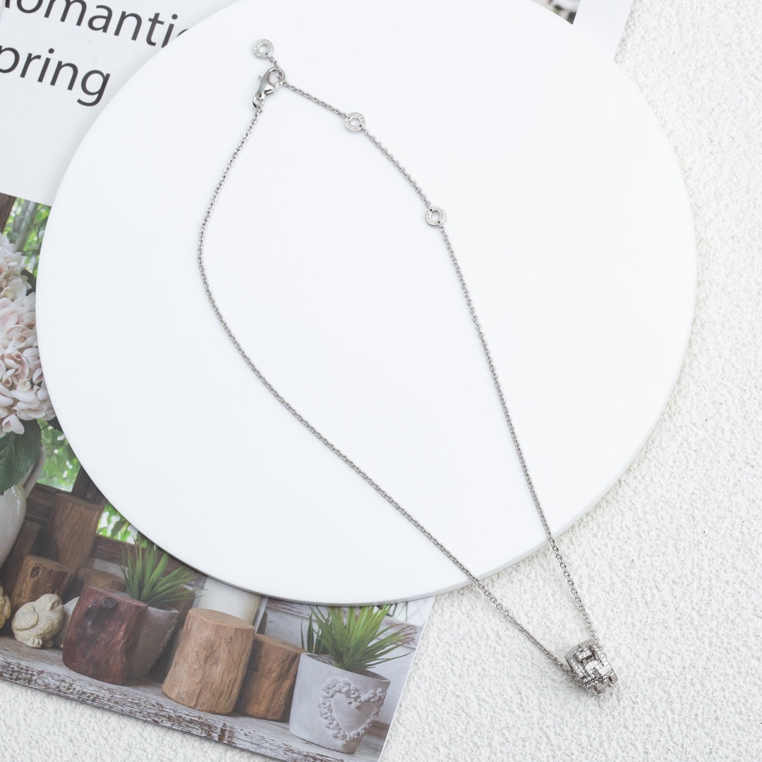 [Triumph Jewelry]PARENTESI NECKLACE SILVER DIAMOND
