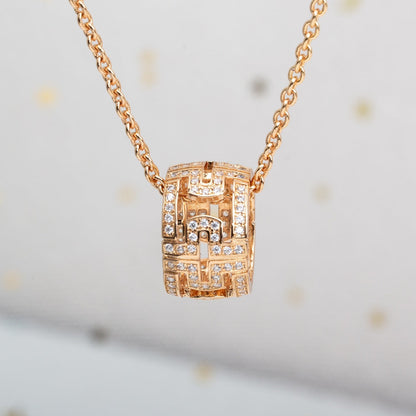 [Triumph Jewelry]PARENTESI NECKLACE PINK GOLD DIAMOND