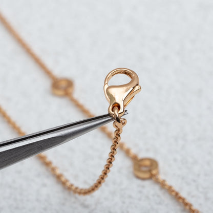 [Triumph Jewelry]PARENTESI NECKLACE PINK GOLD DIAMOND