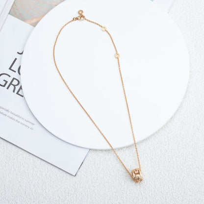 [Triumph Jewelry]PARENTESI NECKLACE PINK GOLD DIAMOND