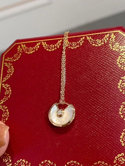 [Triumph Jewelry]AMULETTE ROSE GOLD MOP NECKLACE