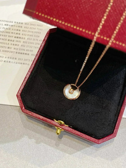 [Triumph Jewelry]AMULETTE ROSE GOLD MOP NECKLACE