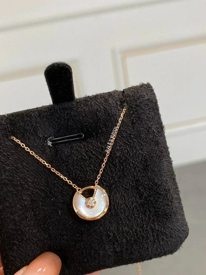 [Triumph Jewelry]AMULETTE ROSE GOLD MOP NECKLACE