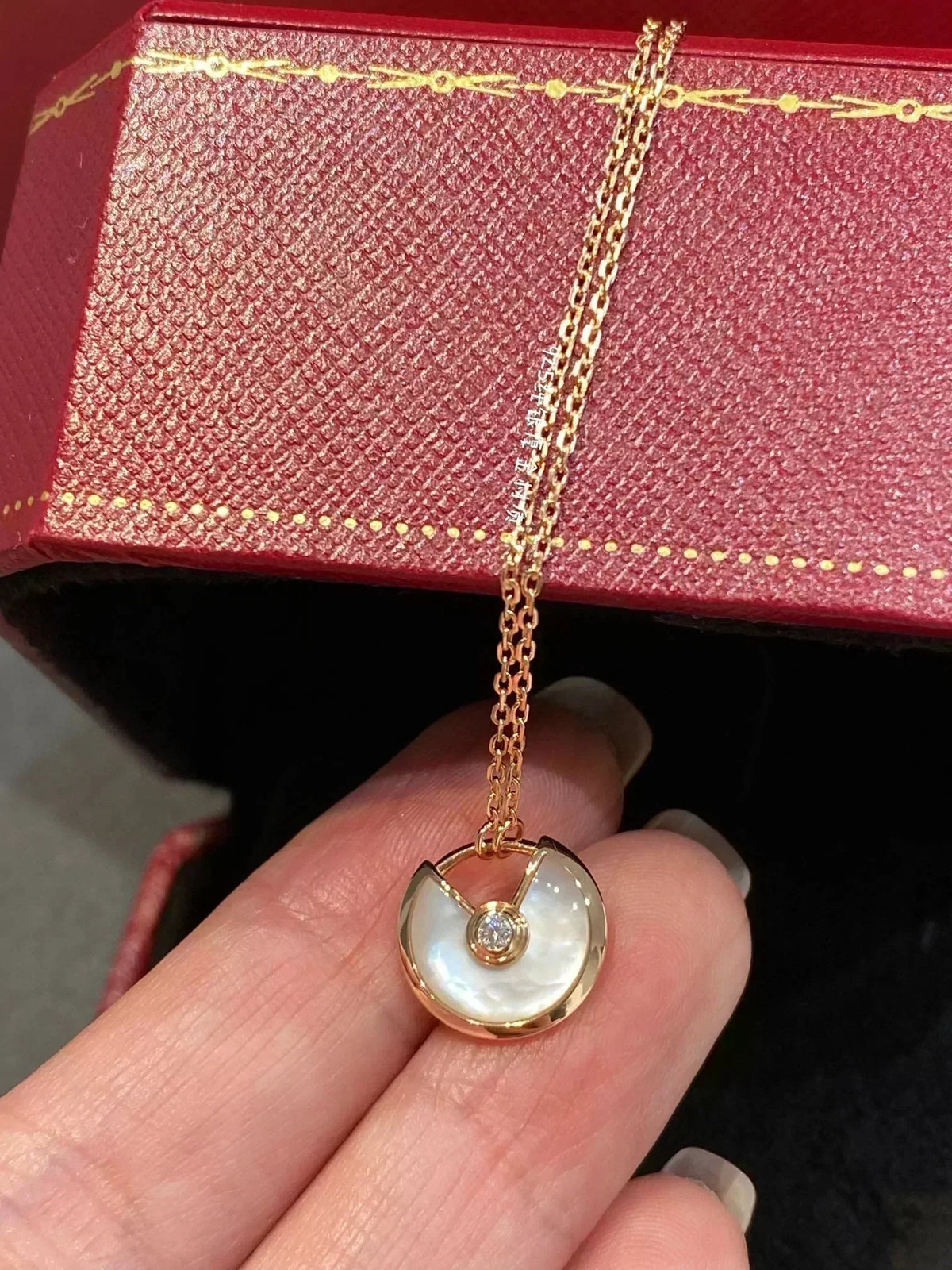 [Triumph Jewelry]AMULETTE ROSE GOLD MOP NECKLACE