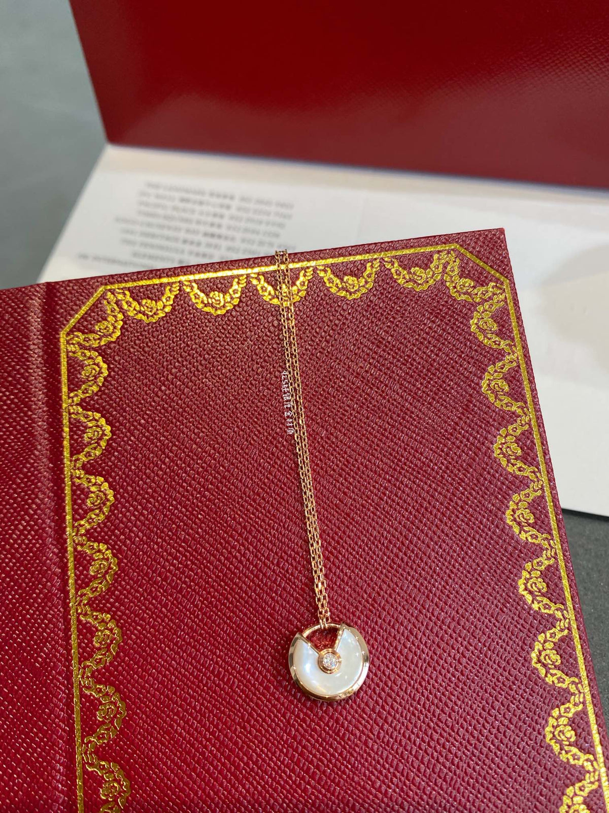 [Triumph Jewelry]AMULETTE ROSE GOLD MOP NECKLACE