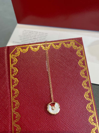 [Triumph Jewelry]AMULETTE ROSE GOLD MOP NECKLACE