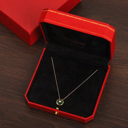 [Triumph Jewelry]AMULETTE GOLD MALACHITE NECKLACE