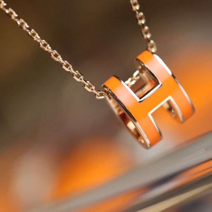 [Triumph Jewelry]POP H PEDANT PINK GOLD