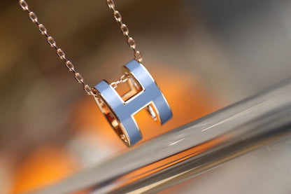 [Triumph Jewelry]POP H PEDANT PINK GOLD