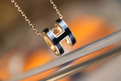 [Triumph Jewelry]POP H PEDANT PINK GOLD