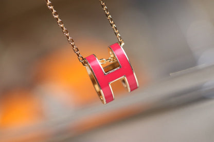[Triumph Jewelry]POP H PEDANT PINK GOLD