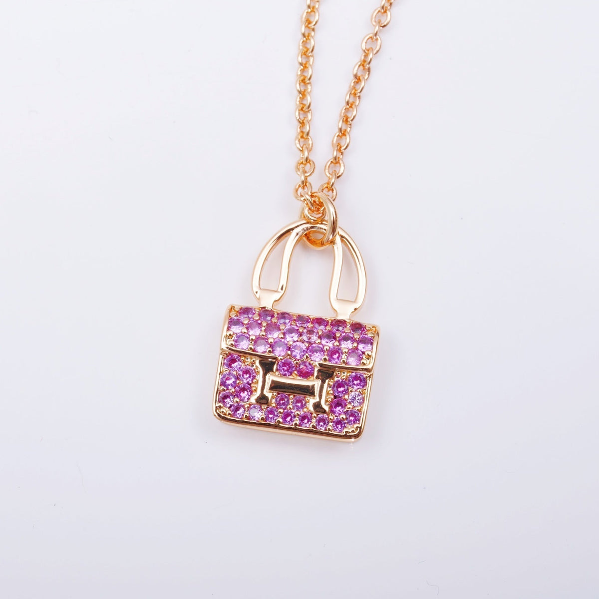 [Triumph Jewelry]CONSTANCE PEDANT PURPLE DIAMOND NECKLACE