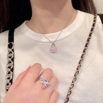 [Triumph Jewelry]CONSTANCE PEDANT PURPLE DIAMOND NECKLACE