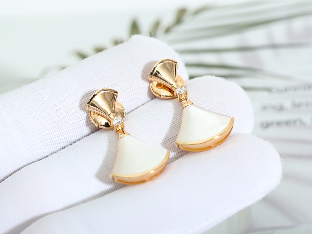 [Triumph Jewelry]DREAM MOP PINK GOLD EARRINGS
