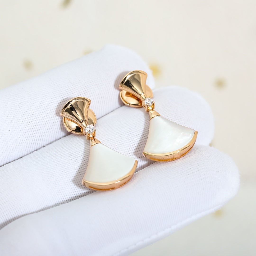 [Triumph Jewelry]DREAM MOP PINK GOLD EARRINGS