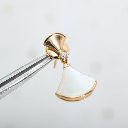 [Triumph Jewelry]DREAM MOP PINK GOLD EARRINGS