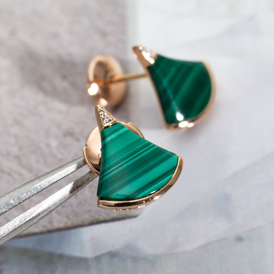 [Triumph Jewelry]DIVAS DREAM EARRINGS PINK GOLD