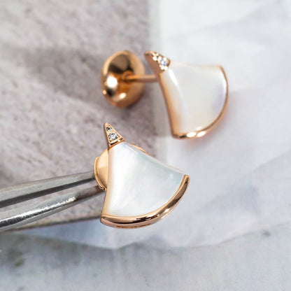 [Triumph Jewelry]DIVAS DREAM EARRINGS PINK GOLD