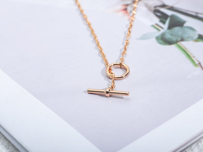 [Triumph Jewelry]ECHAPPEE NECKLACE PINK GOLD