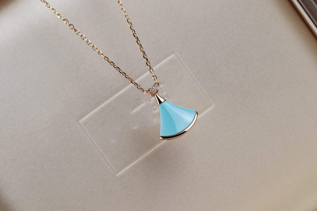 [Triumph Jewelry]DREAM NECKLACE TURQUOISE PINK GOLD