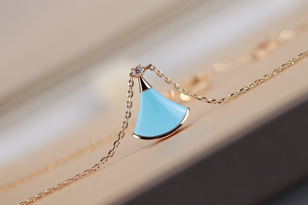 [Triumph Jewelry]DREAM NECKLACE TURQUOISE PINK GOLD