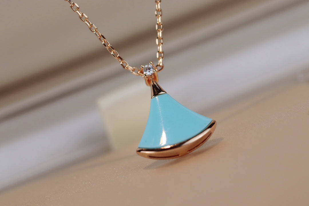 [Triumph Jewelry]DREAM NECKLACE TURQUOISE PINK GOLD