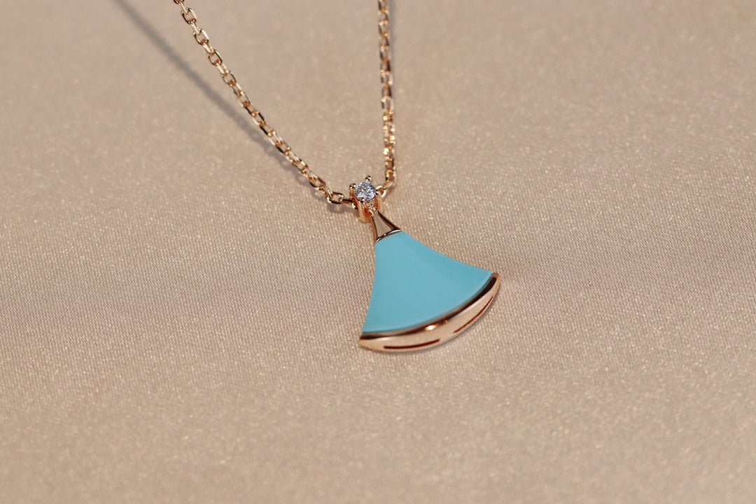 [Triumph Jewelry]DREAM NECKLACE TURQUOISE PINK GOLD