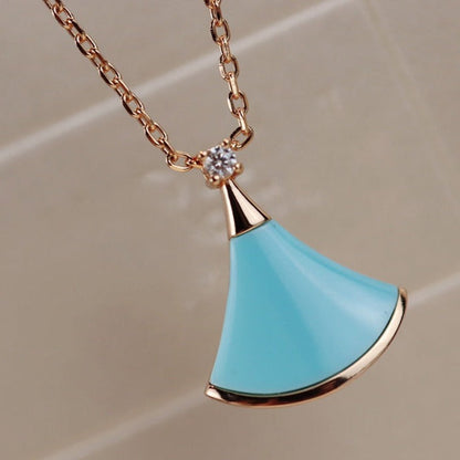 [Triumph Jewelry]DREAM NECKLACE TURQUOISE PINK GOLD