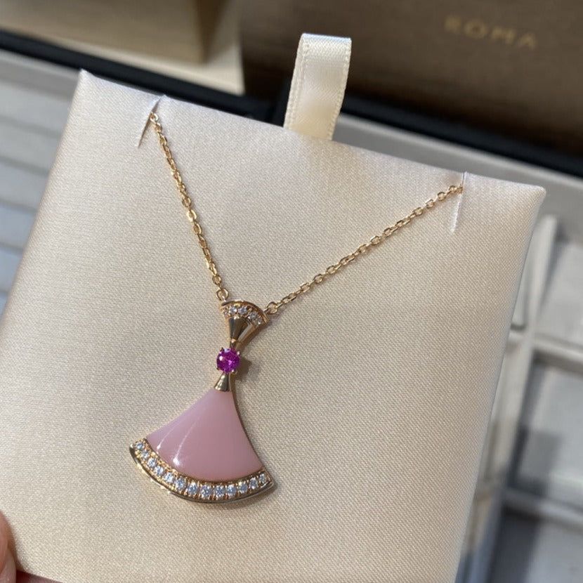 [Triumph Jewelry]DREAM NECKLACE PINK OPAL