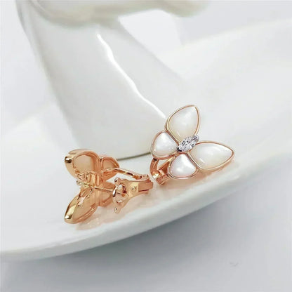 [Triumph Jewelry]BUTTERFLY MOP DIAMOND EARRINGS