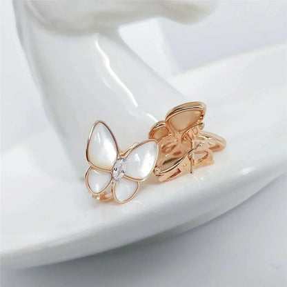 [Triumph Jewelry]BUTTERFLY MOP DIAMOND EARRINGS