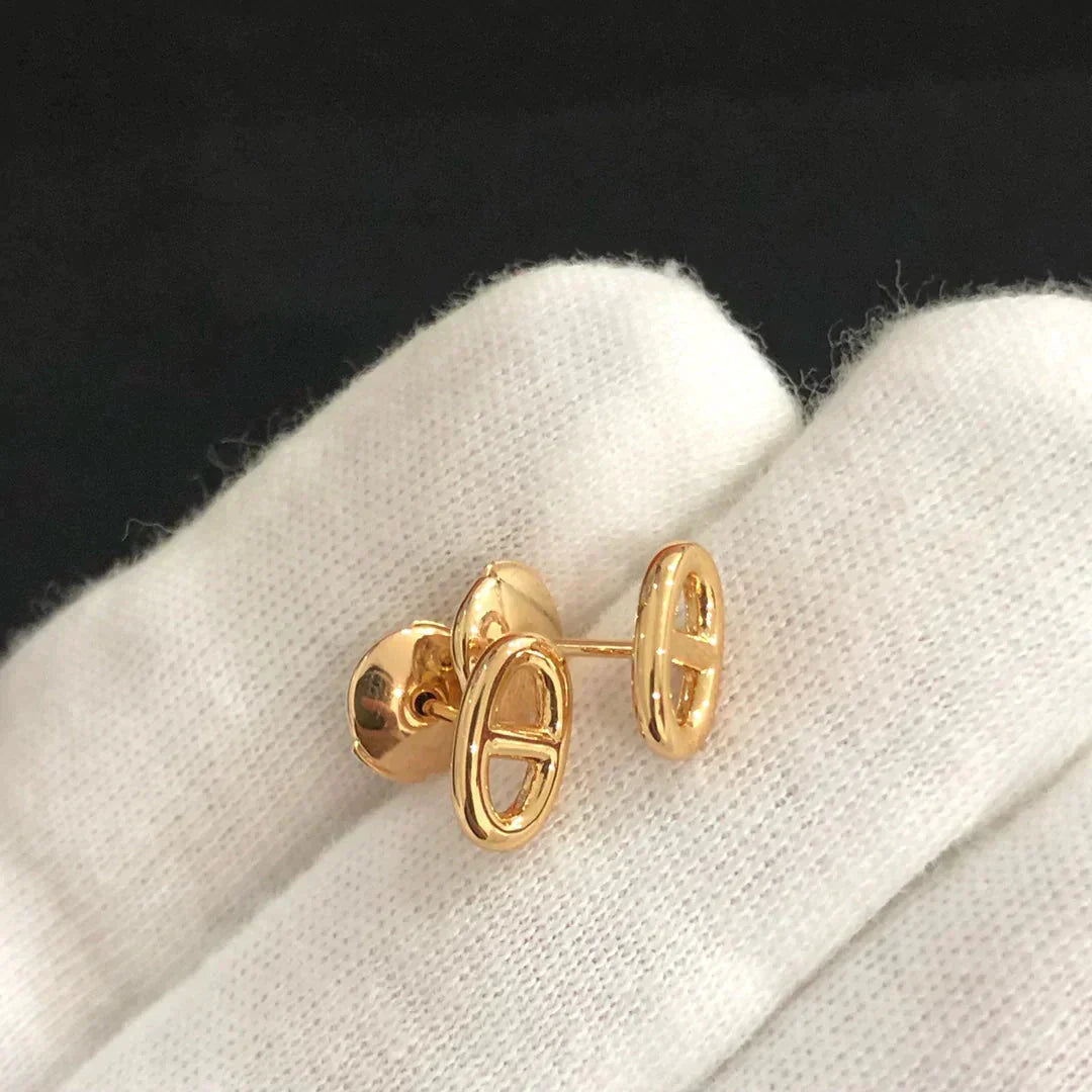 [Triumph Jewelry]CHAINE SMALL EARRINGS GOLD AND SILVER