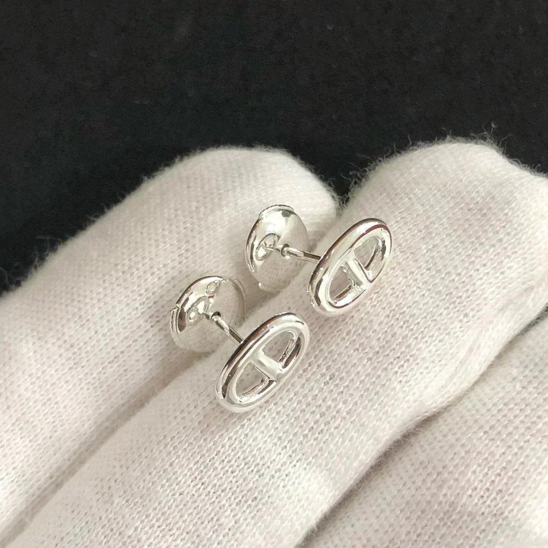 [Triumph Jewelry]CHAINE SMALL EARRINGS GOLD AND SILVER