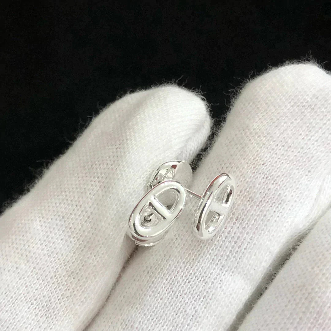 [Triumph Jewelry]CHAINE SMALL EARRINGS GOLD AND SILVER