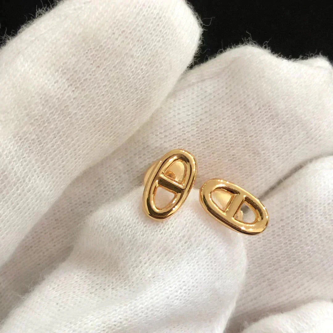 [Triumph Jewelry]CHAINE SMALL EARRINGS GOLD AND SILVER