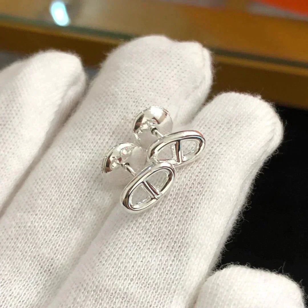 [Triumph Jewelry]CHAINE SMALL EARRINGS GOLD AND SILVER