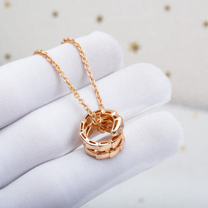 [Triumph Jewelry]SERPENTI PINK GOLD NECKLACE DIAMOND