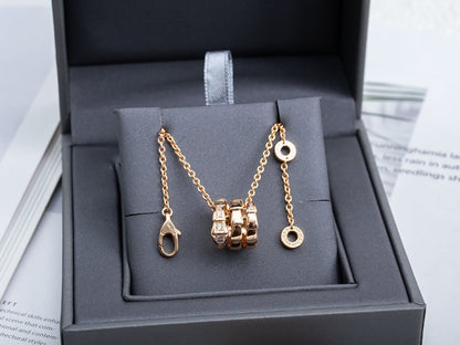 [Triumph Jewelry]SERPENTI PINK GOLD NECKLACE DIAMOND